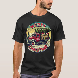 Vintage Christmasruck Christmas Gifts Artwork T-Shirt