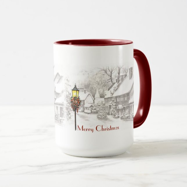 Vintage ChristmasTown Coffee Mug (Front Right)