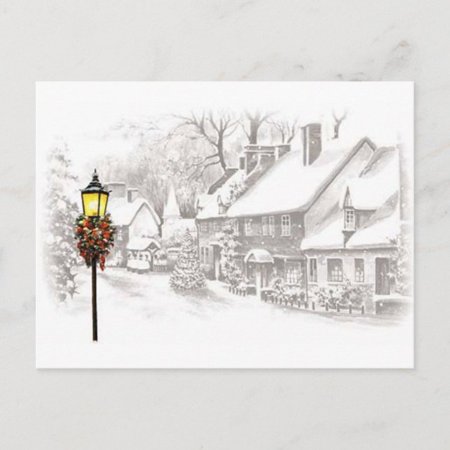 Vintage ChristmasTown Postcard (Front)