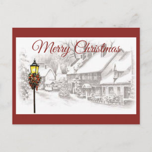 Vintage ChristmasTown Postcard