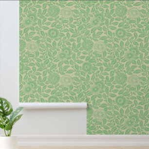 Vintage chrysanthemum floral pattern wallpaper