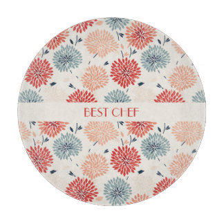 Vintage Chrysanthemum Motif Japenese Pattern Cutting Board