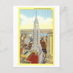 Vintage Chrysler Building, New York City, Postcard