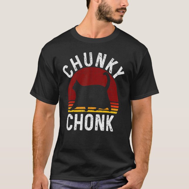 Vintage Chunky Chonk Cat Meme 1 T-Shirt (Front)