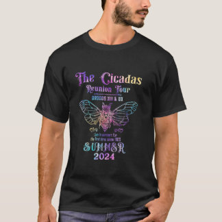Vintage Cicada Reunion Tour 2024 Funny Cicada Love T-Shirt