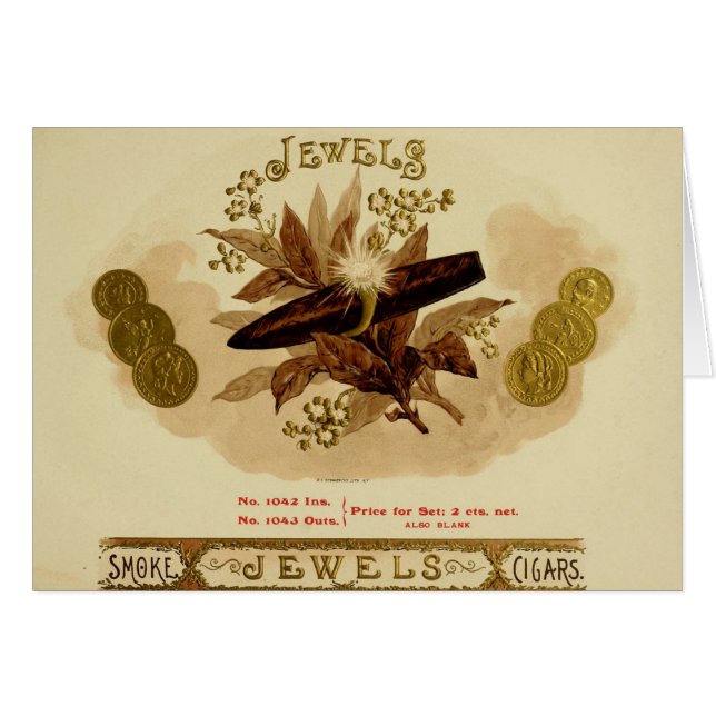 Vintage Cigar Box Label (Front Horizontal)