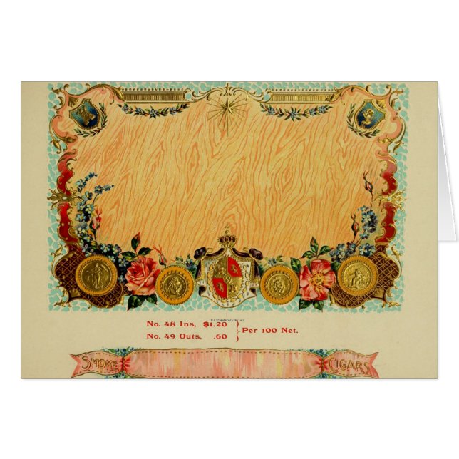 Vintage Cigar Box Label (Front Horizontal)
