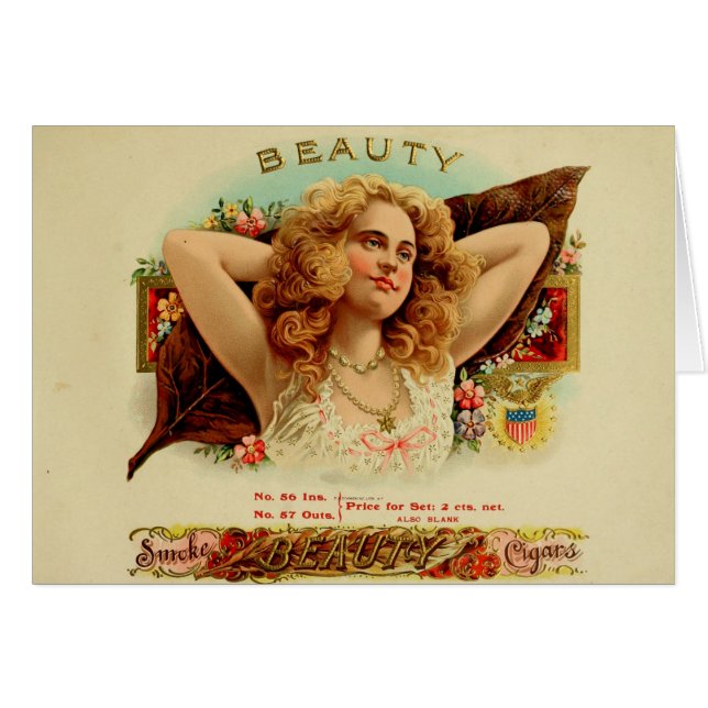 Vintage Cigar Box Label (Front Horizontal)