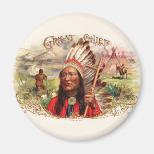 Vintage Cigar Box Label Magnet