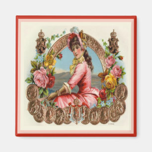 Vintage Cigar Box Label Magnet