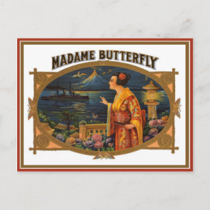 Vintage Cigar Box Label Postcard