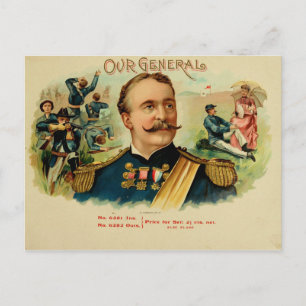 Vintage Cigar Box Label Postcard
