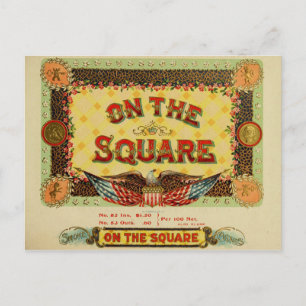 Vintage Cigar Box Label Postcard