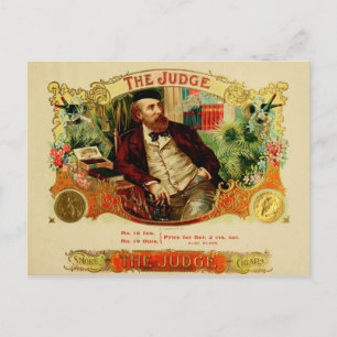 Vintage Cigar Box Label Postcard