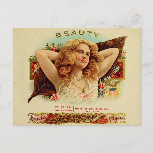 Vintage Cigar Box Label Postcard (Front)