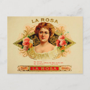 Vintage Cigar Box Label Postcard