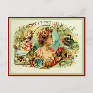 Vintage Cigar Box Label Postcard