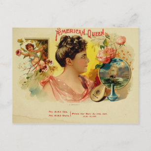 Vintage Cigar Box Label Postcard