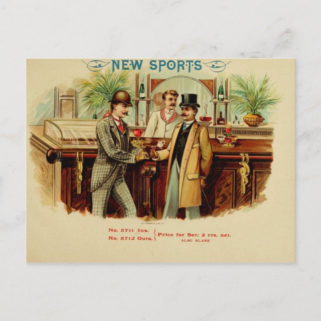 Vintage Cigar Box Label Postcard (Front)