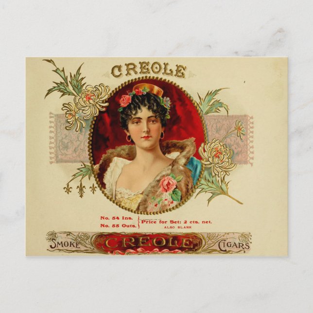 Vintage Cigar Box Label Postcard (Front)