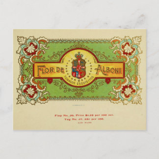 Vintage Cigar Box Label Postcard 64