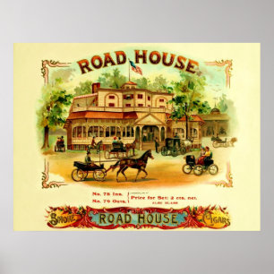Vintage Cigar Box Label Poster