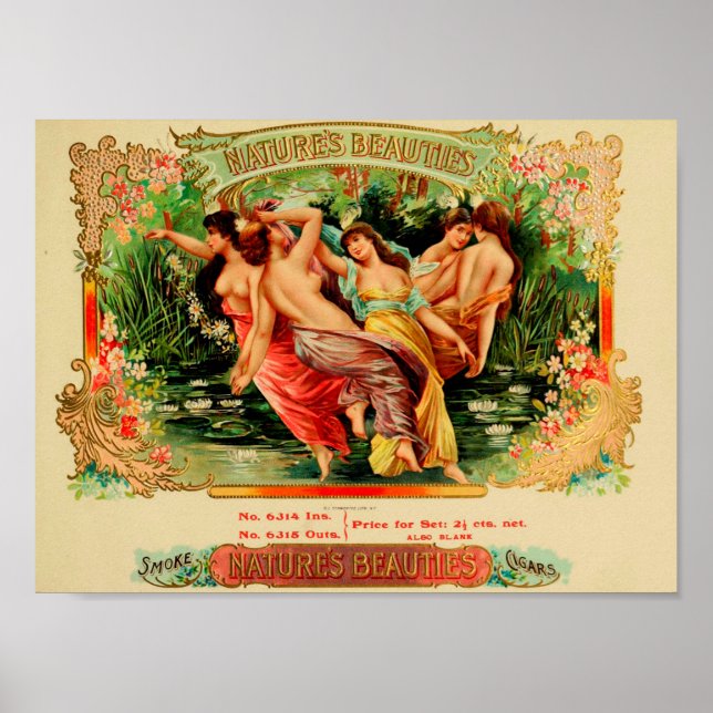 Vintage Cigar Box Label Poster (Front)