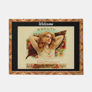 Vintage Cigar Box Labels Doormat
