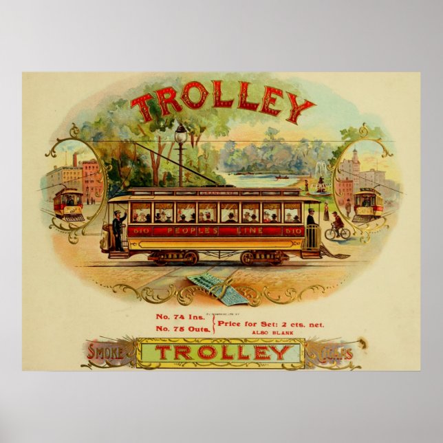 Vintage Cigar Box Labels Posters (Front)