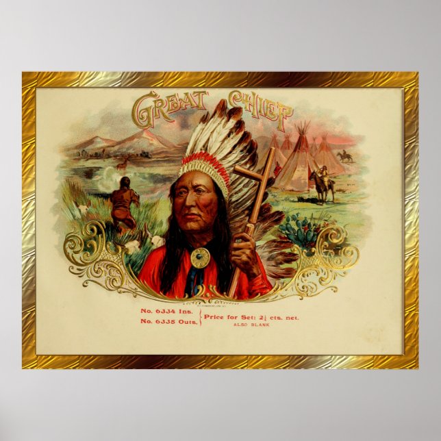 Vintage Cigar Box Labels Posters (Front)