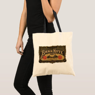 Vintage Cigar Label Art, Bank Note Money Finance Tote Bag