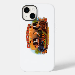 Vintage Cigar Label Art, Checkers Mild and Mellow iPhone 14 Case