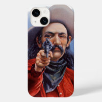 Vintage Cigar Label Art, Cowboy Hits the Mark