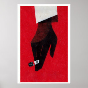 Vintage Cigarette Matchbox Print - Retro Wall Art