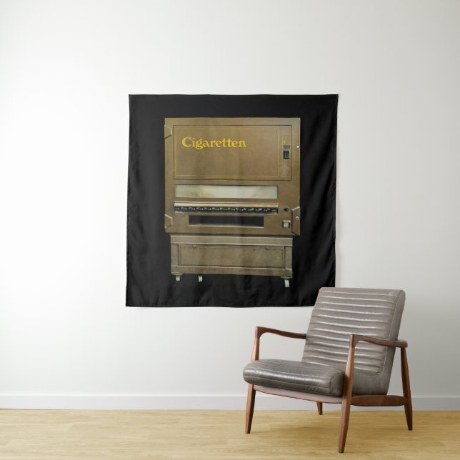 Vintage Cigarette Vending Machine Tapestry (In Situ)