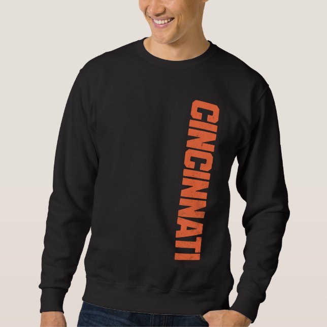 Vintage Cincinnati USA Hometown City Varsity Cinci Sweatshirt (Front)