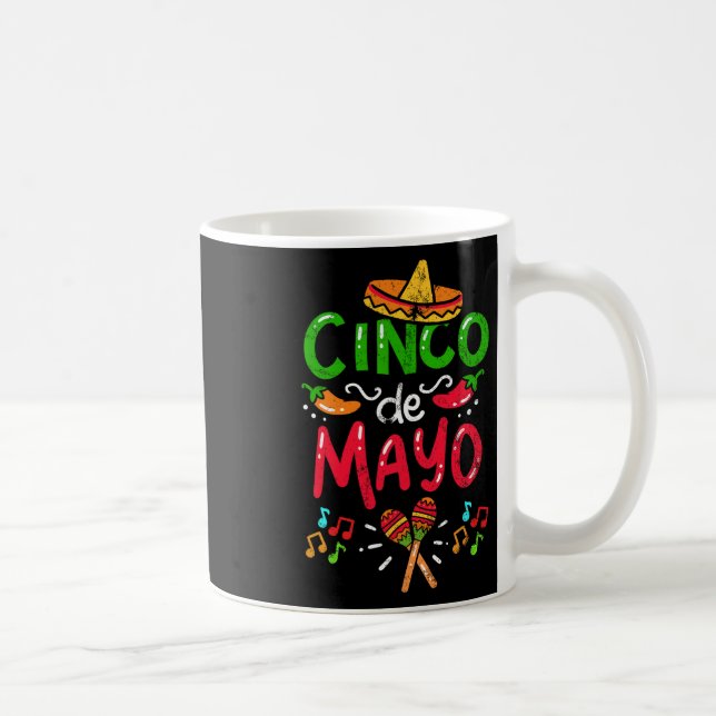 Vintage Cinco De Mayo Mexico  Coffee Mug (Right)