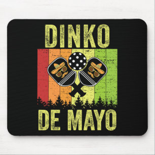 Vintage Cinco De Mayo Pickleball Dinking Dinko De  Mouse Pad