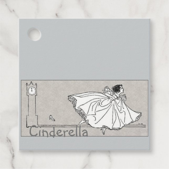 Vintage Cinderella Favour Tags (Front)