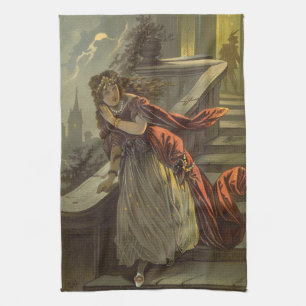 Vintage Cinderella, Victorian Fairy Tales Tea Towel
