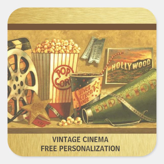 Vintage Cinema Sticker Pack (Front)