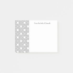 Vintage Circle Pattern Personalised Notes