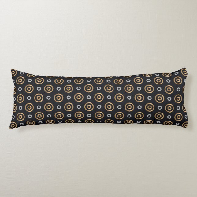 vintage circles body pillow (Front)