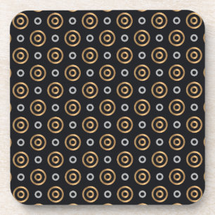 vintage circles coaster set