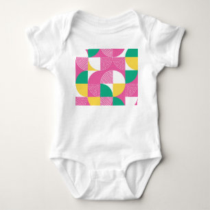 Vintage Circles: Graphic Harmony. Baby Bodysuit