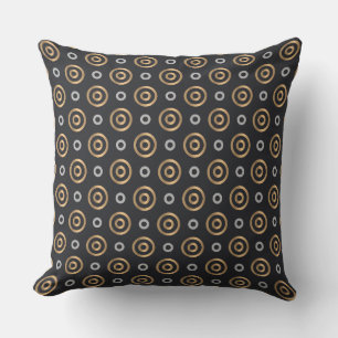 vintage circles outdoor pillow