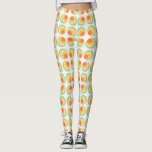 Vintage circles pattern leggings<br><div class="desc">Vintage retro circles pattern, with a 60s 70s aesthetic.</div>