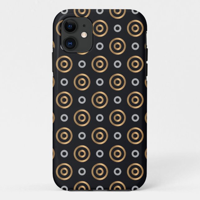 vintage circles phone case (Back)