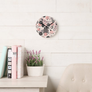 vintage circles round clock