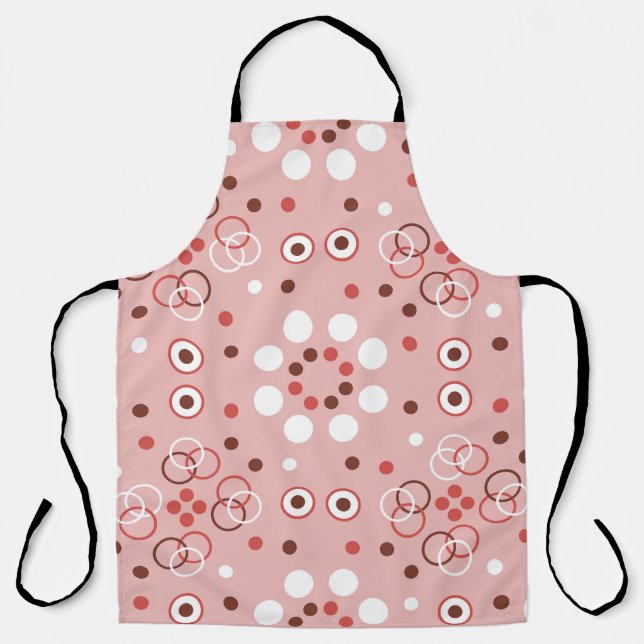 Vintage Circles: Seamless Geometric Charm. Apron (Front)
